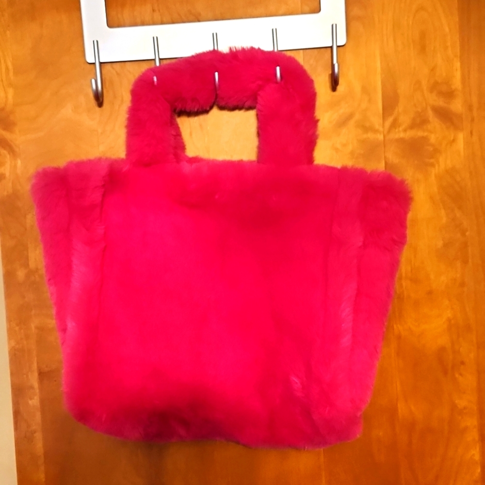 Large ladies shoulder faux tote handbag